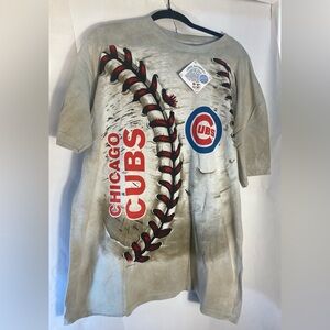 Liquid Blue Chicago Cubs MLB Size XL T-shirt Graphic Top Mens Baseball Shirt ‘14